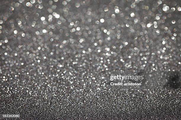 silver glitter weihnachten hintergrund - silber hintergrund stock-fotos und bilder