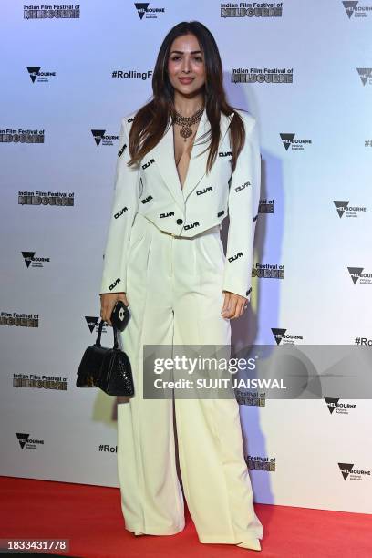 Bollywood actress Malaika Arora attends an event of Victorian State Government of Australia and the Indian Film Festival of Melbourne to celebrate...