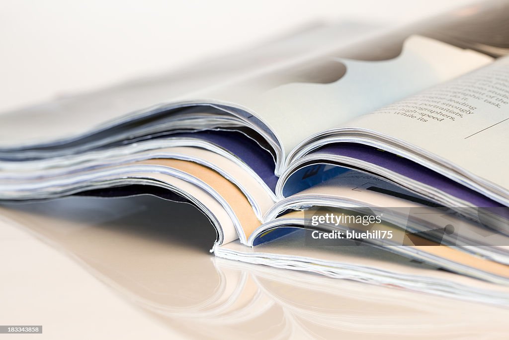 Stack of magazines