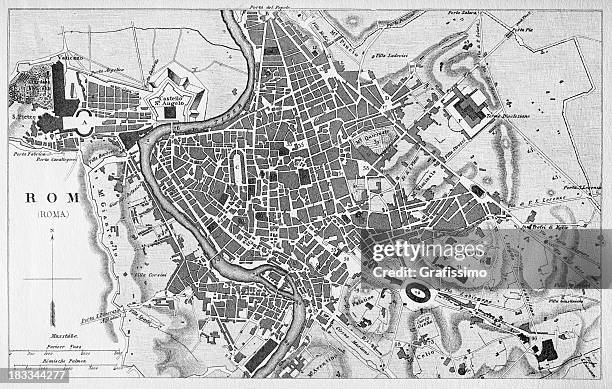 Map Of Rome Drawing Simple Roman Map Drawing High Res Illustrations - Getty Images
