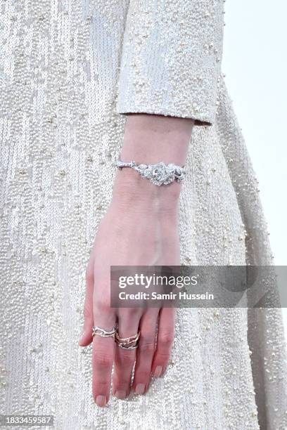 Elizabeth Debicki, detail, attends "The Crown" Finale Celebration at The Royal Festival Hall on December 05, 2023 in London, England.