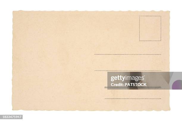 vintage blank postcard - cartão postal imagens e fotografias de stock
