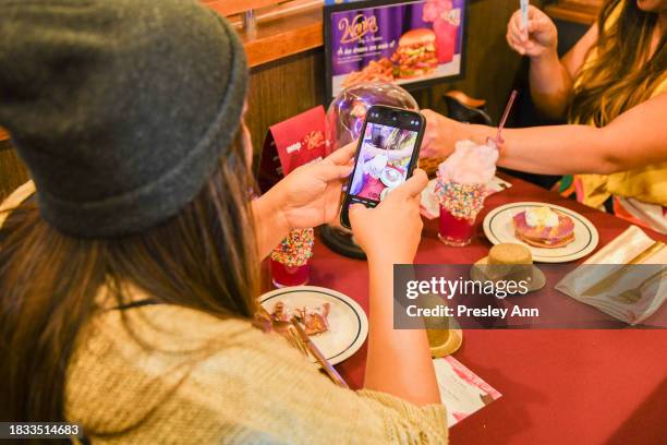 Atmosphere as IHOP Hosts a Tasting Event for Limited Time Only, Wonka-Inspired Menu at IHOP on December 05, 2023 in Hollywood, California.