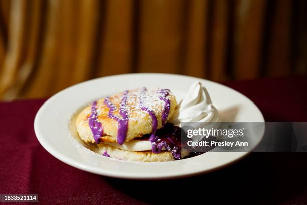 Atmosphere as IHOP Hosts a Tasting Event for Limited Time Only, Wonka-Inspired Menu at IHOP on December 05, 2023 in Hollywood, California.