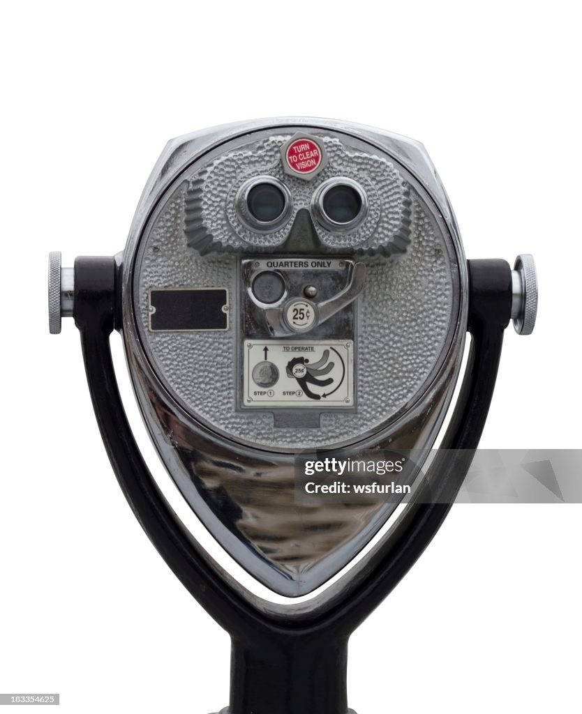 Coin operated binocular