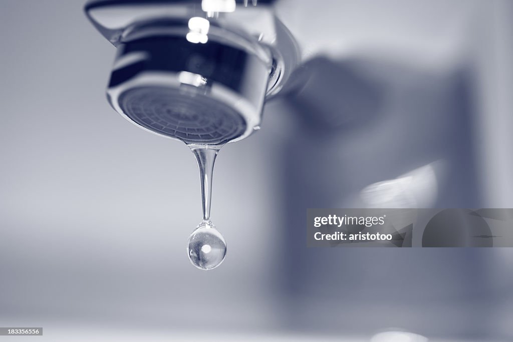 Dripping Faucet with Water Drop