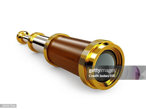 spyglass - hand held telescope stock pictures, royalty-free photos & images