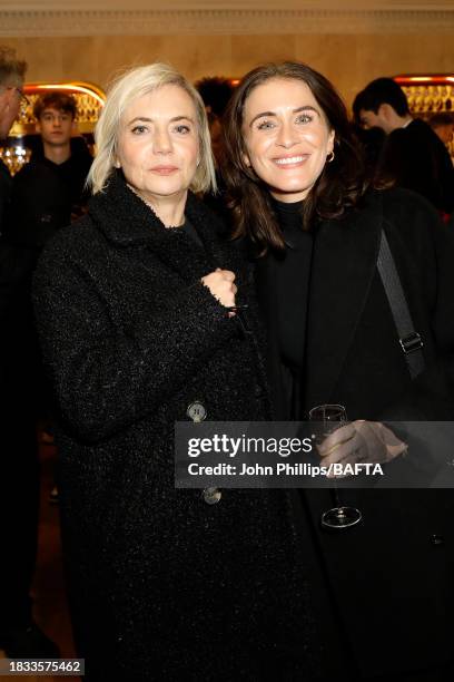 Miranda Sawyer and Vicky McClure during the BAFTA David Lean Lecture with Shane Meadows event held at BAFTA on December 05, 2023 in London, England.