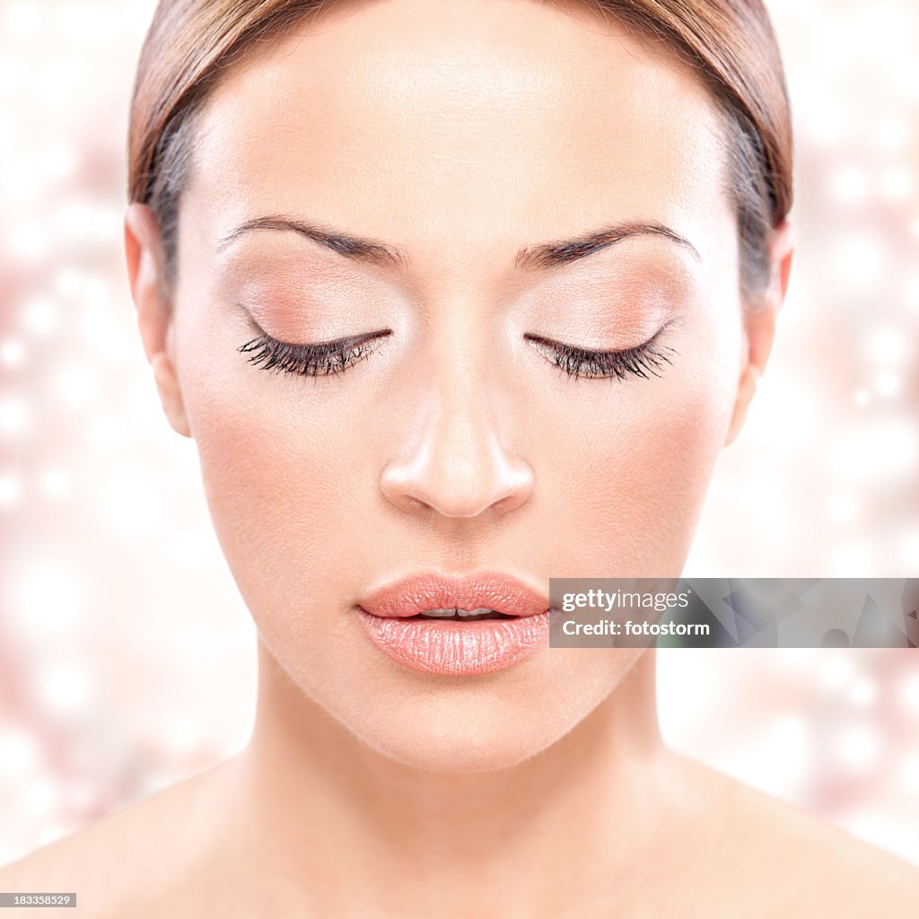 Portrait of young beautiful woman