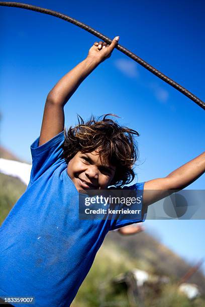 aboriginal child - australian aboriginal children stock pictures, royalty-free photos & images