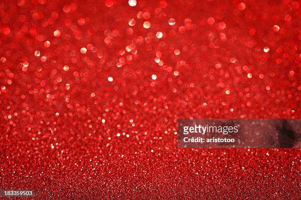 red glitter christmas background - shiny red stock pictures, royalty-free photos & images