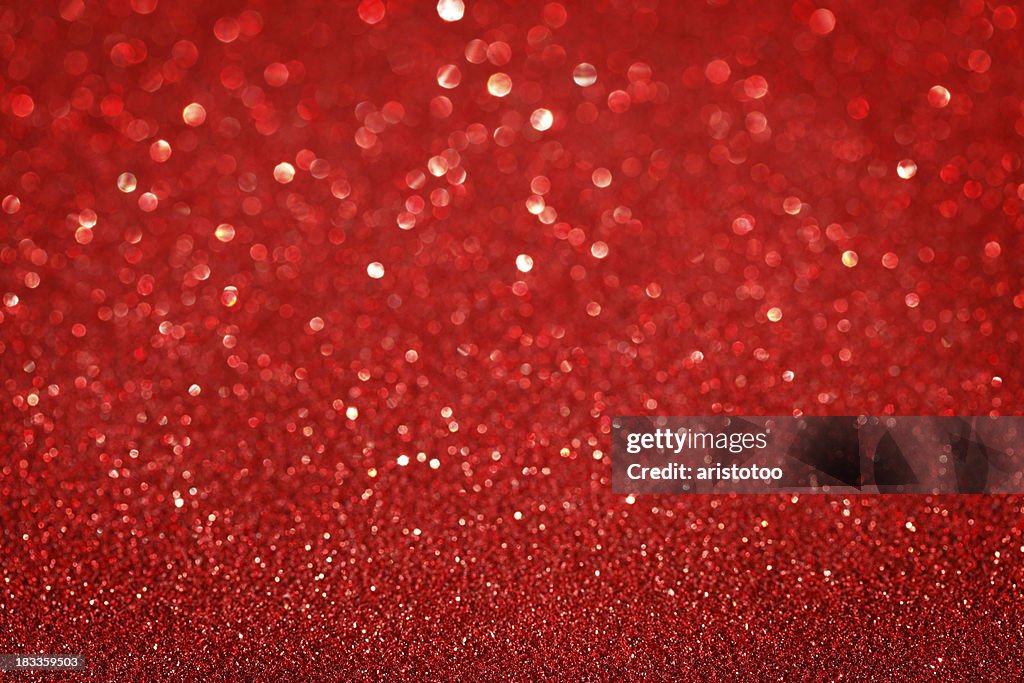 Red Glitter Christmas Background