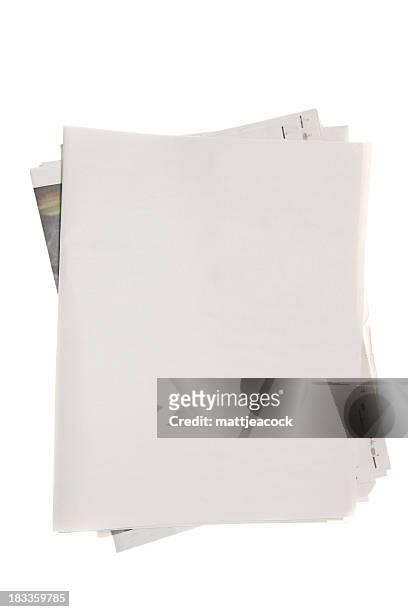 blank newspaper - plano stockfoto's en -beelden