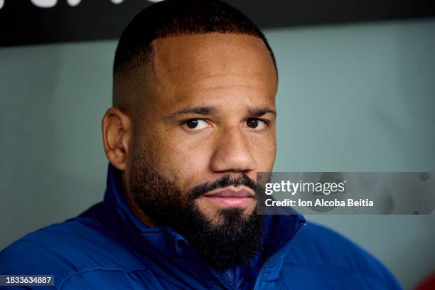 Tiago Manuel Dias 'Bebe' of Rayo Vallecano looks on before the LaLiga EA Sports match between Athletic Club and Rayo Vallecano at Estadio de San...