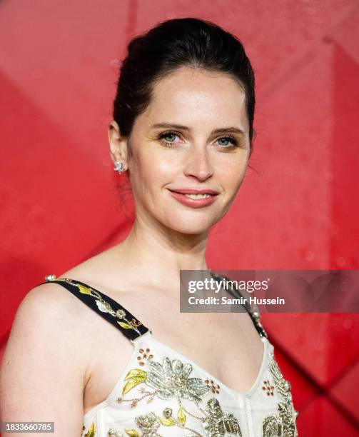 Felicity Jones attends The Fashion Awards 2023 presented by Pandora at the Royal Albert Hall on December 04, 2023 in London, England.