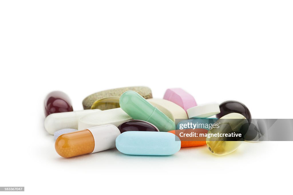 Gemischte Medizin Tabletten, Kapseln, viele