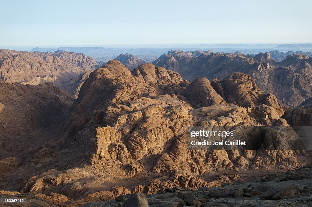 Dramatic barren view from Mount Sinai