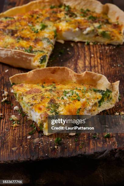 crispy air fried tortilla quiche - fried stock pictures, royalty-free photos & images
