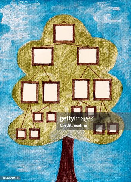 family tree - genealogy stock illustrations