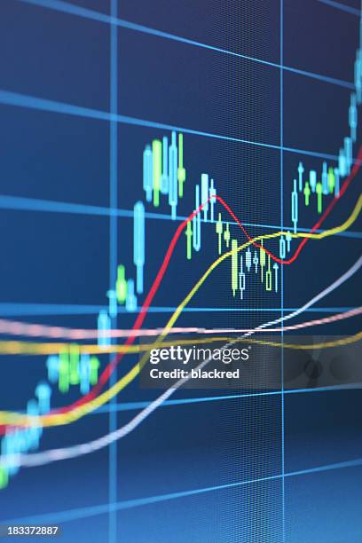 digital stock chart - vertical screen stock pictures, royalty-free photos & images