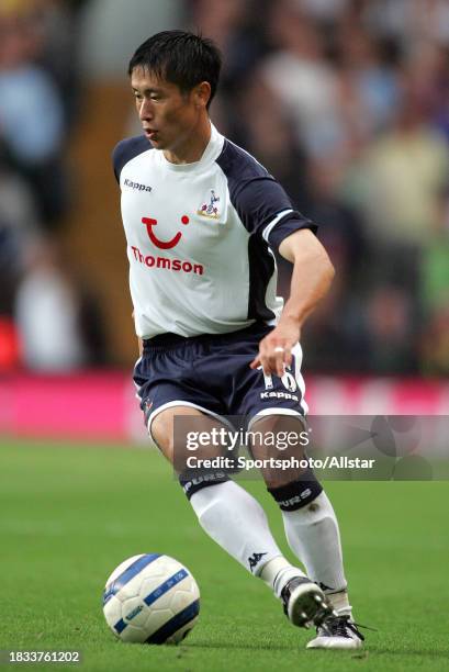 September 17: Young-pyo Lee of Tottenham Hotspur on the ball during the Premier League match between Aston Villa and Tottenham Hotspur at Villa Park...