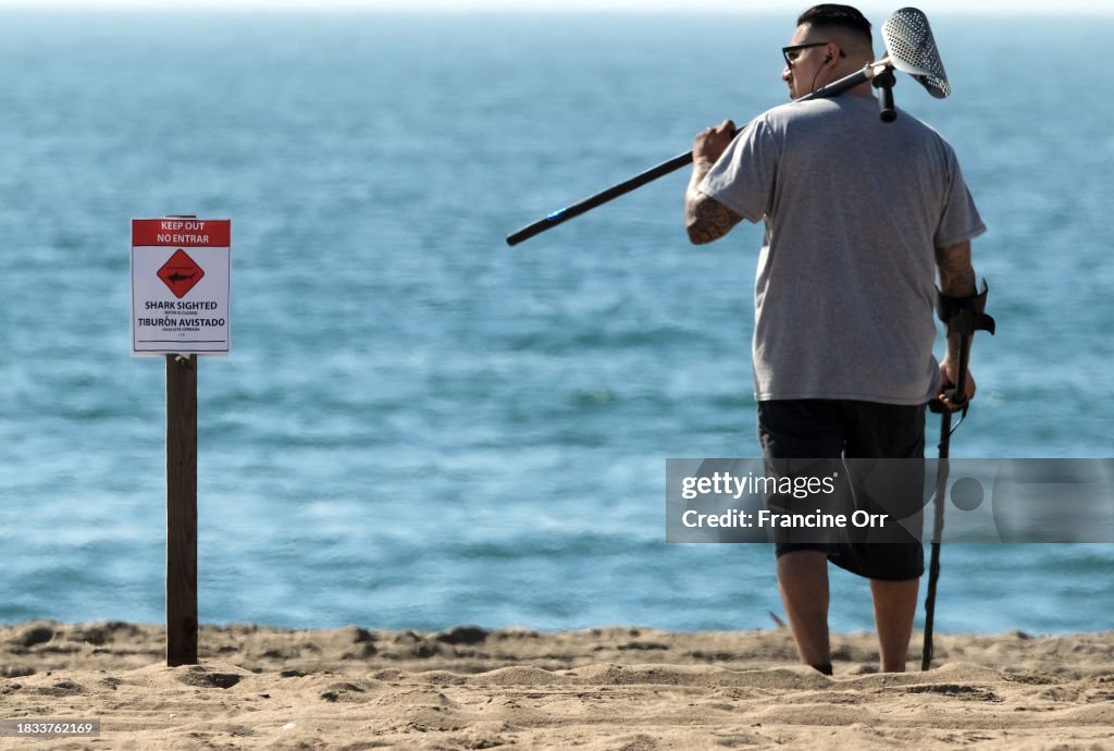 A section of Sunset Beach in the city of Huntington Beach was closed today after an injured juvenileÌýwhaleÌýbecame beached and people reported seeing aggressive shark activity. The shark andÌýwhaleÌýsightings occurred about 3:45 p.m. Sunday on a stretch