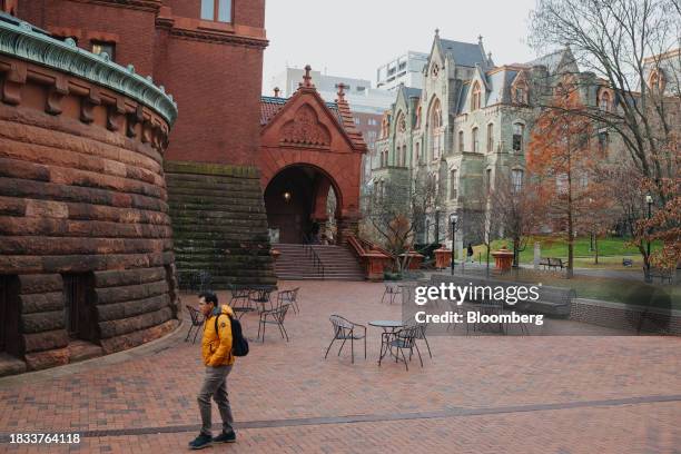 The University of Pennsylvania campus in Philadelphia, Pennsylvania, US, on Friday, Dec. 8, 2023. Penn was sued by a pair of students who claim the...