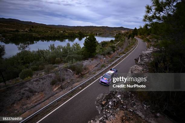 Pierre-Louis Loubet and Benjamin Veillas from France, representing M-Sport Ford WRT, are facing the first day of racing in their Ford Puma Rally1...