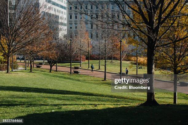 The University of Pennsylvania campus in Philadelphia, Pennsylvania, US, on Friday, Dec. 8, 2023. Penn was sued by a pair of students who claim the...