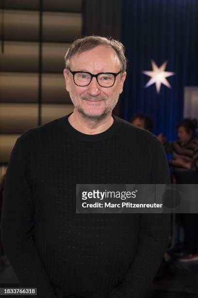 Actor Rainer Bock attends the "Koelner Treff" TV Show at WDR Studio on December 8, 2023 in Cologne, Germany.