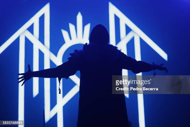 Vessel of Sleep Token performs at Verti Music Hall on December 8, 2023 in Berlin, Germany.