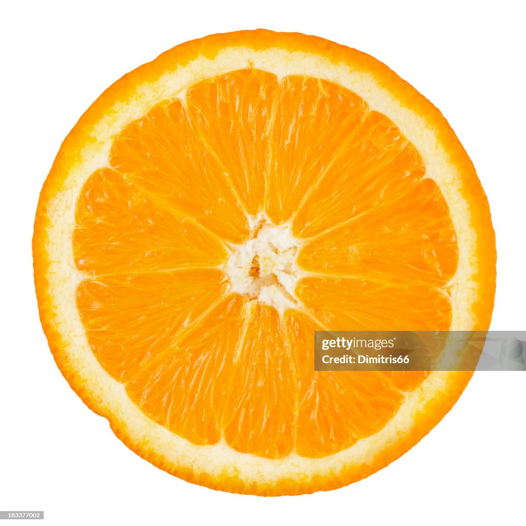 Orange Portion with Clipping Path