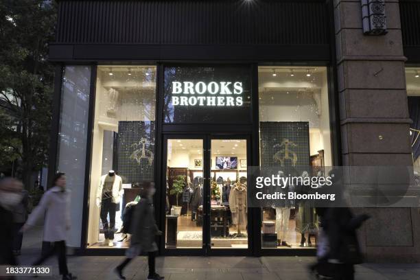 Brooks Brothers store in the Marunouchi area of Tokyo, Japan, on Friday, Japan, on Dec. 8, 2023. Inflation data are well above the Bank of Japan's...