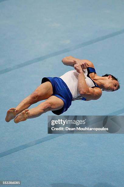 Diego Hypolito of Brazil competes Floor Exercise Final on Day Six of the Artistic Gymnastics World Championships Belgium 2013 held at the Antwerp...