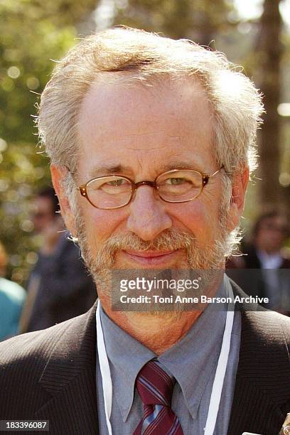 Steven Spielberg during D-DAY 60th Anniversary Celebration: ColleVille - Omaha Beach United States/France Ceremony at Omaha Beach - Normandy American...