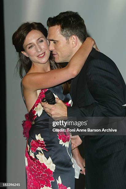 Elsa Zylberstein & Matt Dillon during Deauville 2002 - Tribute to Matt Dillon & World Premiere of City of Ghosts - Inside at C.I.D Deauville in...