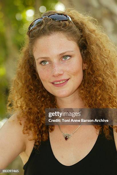 Lea Bosco during Saint Tropez Fiction TV Festival 2002 - Lea Bosco Portraits at Places des Lices in Saint-Tropez, France.