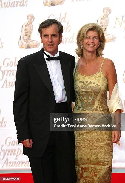 Bernard de la Villardiere and Wife during 44th Monte Carlo Television Festival - Closing Ceremony - Arrivals at Grimaldi Forum in Monte-Carlo, Monaco.