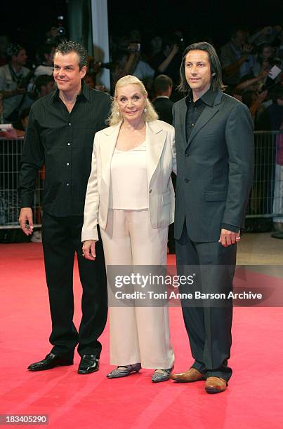 Danny Huston, Lauren Bacall and Jonathan Glazer during 30th Deauville American Film Festival - Birth - Premiere at CID in Deauville, France.