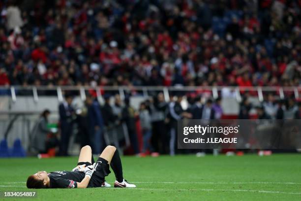 Shusaku Nishikawa of Urawa Red Diamonds shows dejection after the team's 1-3 defeat in the J.League Championship semi final between Urawa Red...
