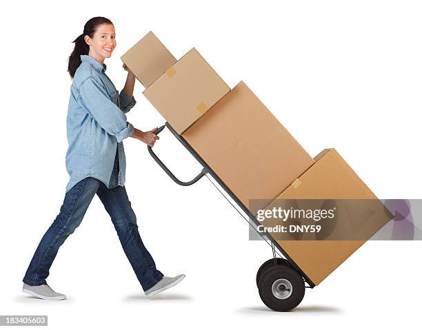 camion de journée - diable-chariots-et-charrettes photos et images de collection