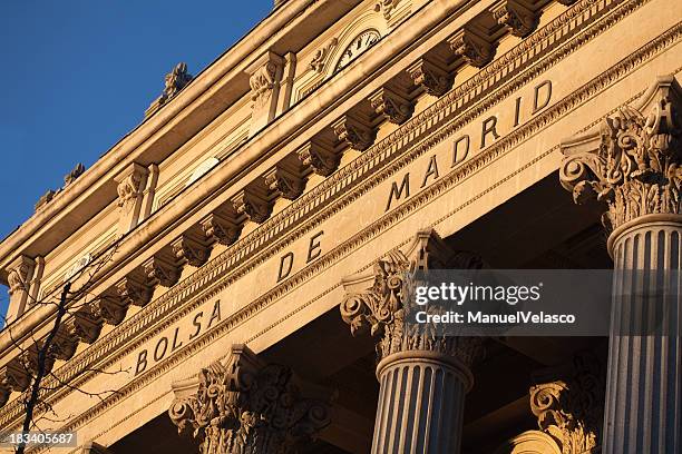 madrid stock exchange - madrid stockfoto's en -beelden