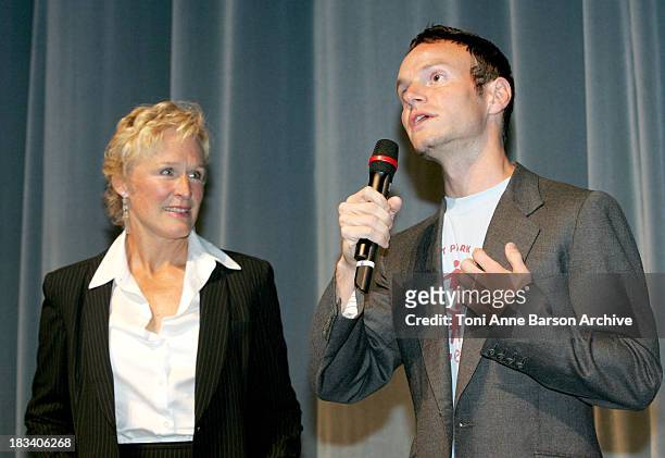 Glenn Close and Chris Terrio during 30th Deauville American Film Festival - Heights - Premiere at CID in Deauville, France.