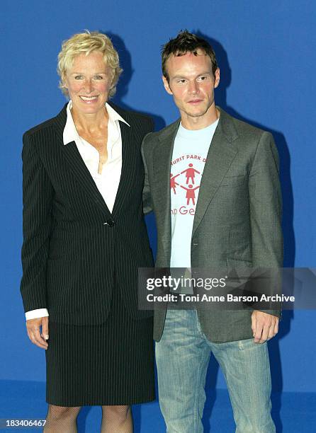 Glenn Close and Chris Terrio during 30th Deauville American Film Festival - Heights - Photocall at CID in Deauville, France.