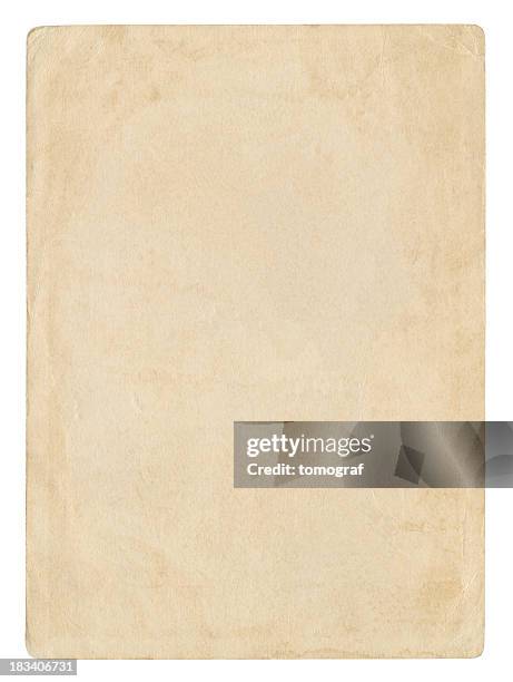 blank paper isolated (clipping path included) - antique border stock pictures, royalty-free photos & images