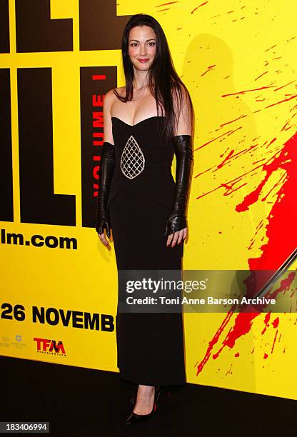 Julie Dreyfus during Kill Bill Volume 1 Premiere in Paris at Grand Rex Theater in Paris, France.