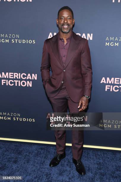 Sterling K. Brown attends the Los Angeles special screening of Amazon and MGM Studios' "American Fiction" at Samuel Goldwyn Theater on December 05,...
