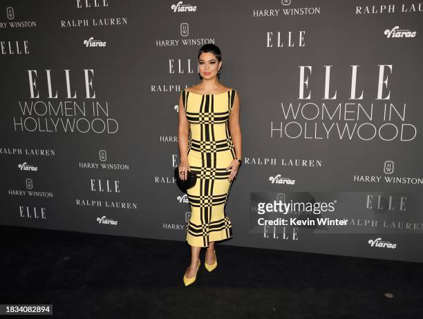 Auli'i Cravalho attends ELLE's Women In Hollywood Celebration at Nya Studios on December 05, 2023 in Los Angeles, California.