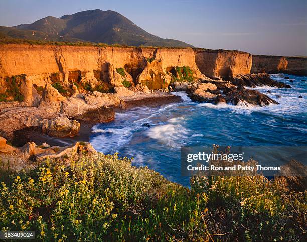 romance of the california coastline (p) - montana de oro state park stock pictures, royalty-free photos & images