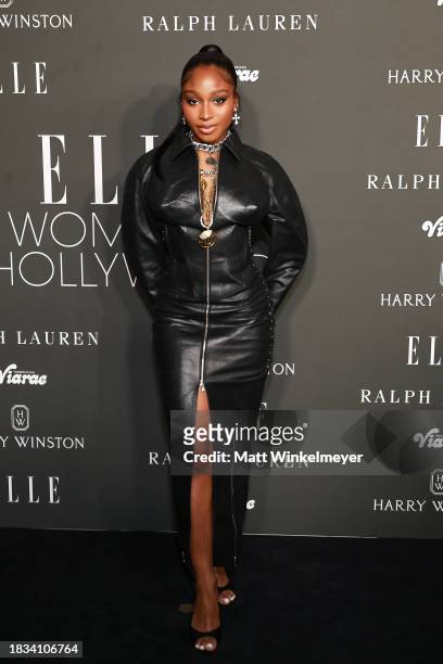 Normani attends ELLE's 2023 Women in Hollywood Celebration Presented by Ralph Lauren, Harry Winston and Viarae at Nya Studios on December 05, 2023 in...